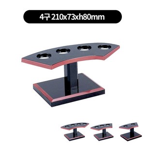 멜라민 칠기 데마끼 막끼 초밥 접시 3size, 4구 210x73xh80mm, 1개