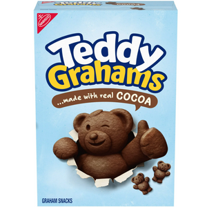 상품상세 참조 [NABISCO] [1+1] 나비스코 Teddy Gahams 테디 그레이엄 초콜릿 1개 + 초콜릿칩 283g 곰돌이 쿠키 Gaham Snacks
