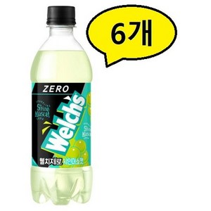 웰치 제로 샤인머스켓 500ml * 6개