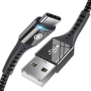 [ES] 고속충전 갤럭시 USB 고급형 C타입 고급형 케이블, 2개, 블랙, 2.4m