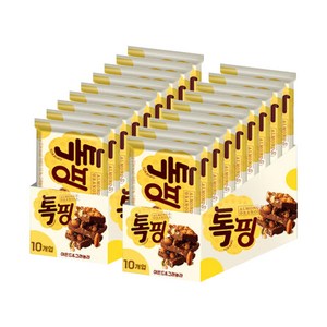 오리온 톡핑 아몬드 그래놀라 45g + 톡핑 헤이즐넛 그래놀라 45g 오 그래놀라바 (총20개) 골라담기, 톡핑 아몬드 10개, 톡핑 아몬드 10개, 20개