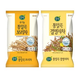 샘표 순작 유기농 통알곡 보리차 1kg + 결명자차 1kg, 2개, 1개입, 2개