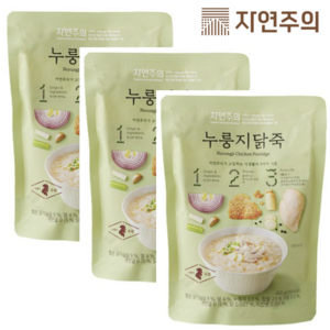 자연주의 누룽지 닭죽, 3개, 450g