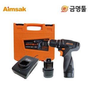 아임삭 AD414R 3G 충전드릴 2.0AH 2팩 AD414R후속 14.4V 2단속도조절, 1세트