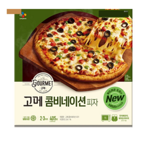 CJ 고메 클래식 콤비네이션 피자 405g, 10개