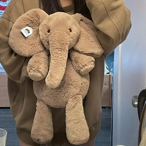 젤리캣 jellycat 코끼리 부들 인형, 미디엄 34 cm, 50-59cm, 1개