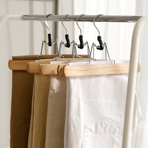YSC [YSC] 내추럴 원목 바지걸이 20P, 20개, 단품