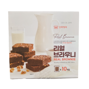 신라명과 리얼 브라우니 65g, 10개