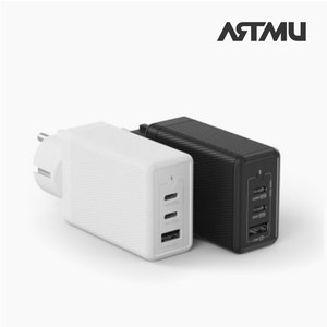 아트뮤 USB PD 100W PPS GaN 접지 멀티 초고속 충전기 GS610, GaN접지충전기100W-GS610블랙, 1개, 블랙