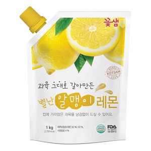 꽃샘식품 별난 알맹이 레몬차, 1kg, 1개