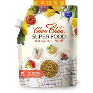 [공식대리점]슈슈 슈퍼푸드 어덜트 치킨 최근생산 로켓, 3kg, 1개, 닭