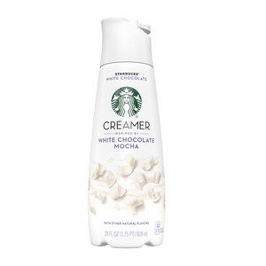 [미국직배송]스타벅스Stabucks 화이트 초콜렛 모카 크리머 828mlx1개, Ceame-White-Chocolate-Mocha-28oz, 828ml, 1개, 1개입