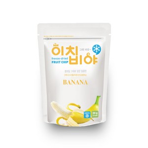 이치비야 동결건조 과일칩 바나나, 20g, 1개