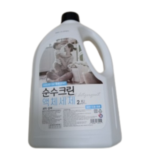 순수크린 액체세제, 2.5L, 8개