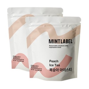 민트라벨 복숭아 아이스티 1kg 2개세트, 2개