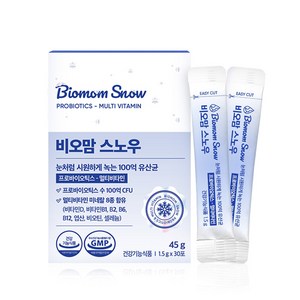 비오맘스노우 어린이유산균, 45g, 2개