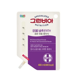 [정식품] 그린비아 RTH 장솔루션 400ml x 20포(경관급식용), 20개