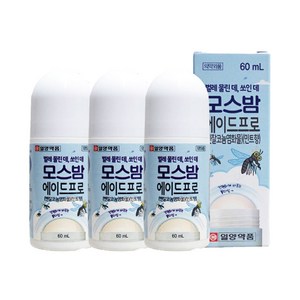 일양약품 벌레물린 데 쏘인 데 모스밤 에이드프로, 60ml, 3개