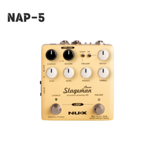 NUX Stageman Floor/어쿠스틱프리앰프+DI+루퍼(NAP-5), 1개