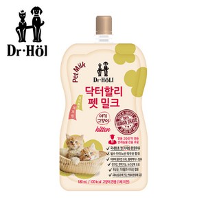 닥터할리 고양이 펫밀크 키튼 180ml 캣 200ml, 10개