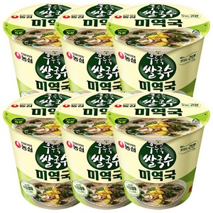 후루룩쌀국수미역국 소컵 74g, 6개