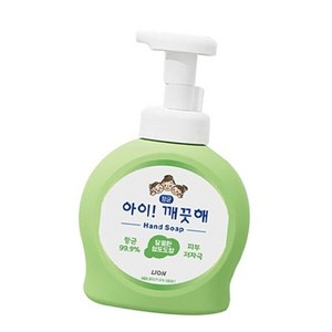 기타 아이깨끗해 250ml 1P 청포도 세정 핸드워시 거품비누_WFFVUZI, 1개