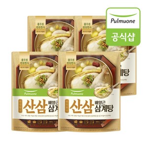 풀무원 반듯한식 삼산배양근 삼계탕(실온)800g x 4봉, 800g, 4개