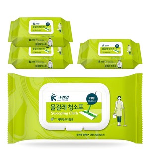 케이크린업 물걸레 청소포 30매, 4개