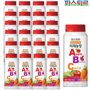 (대영) 파스퇴르 100% 유기농 야채농장 ABC주스, 190ml, 24개