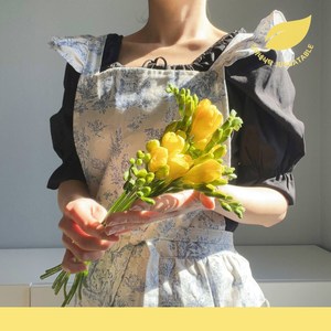 [정아네식탁] 프리지아 후리지아 생화 꽃다발 택배, 1개, 프리지아 10줄기