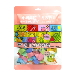 [공식수입 정품] 샤오커오라 캔디 베트남 사탕 간식 무설탕 알사탕 개별포장 비타민C