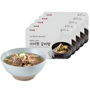 사미헌 갈비탕 진한국물, 1kg, 5개