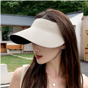 [UPF50+] 더블파이브 자외선차단 벨크로 썬캡 여름모자 햇빛가리개 와이드챙