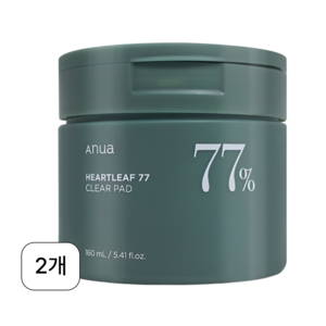 아누아 어성초 77 클리어 패드 160ml 70매입 2개, 70개입