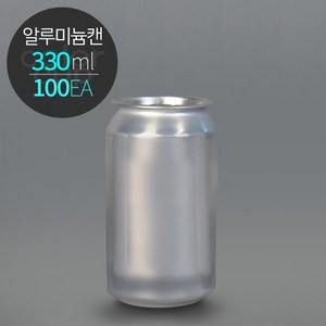 [박스] ECAN 알루미늄캔 330(330ml) 공캔 1박스(100개), 100개