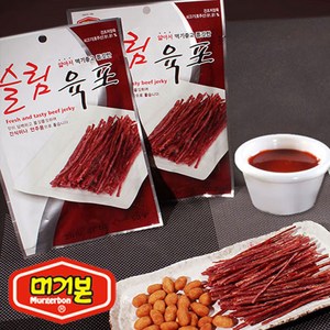 프리미엄 쇠고기 머거본 슬림 육포 1000g (20gx50봉), 1kg, 1개