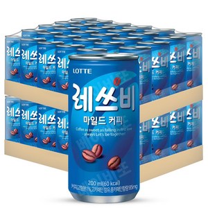 레쓰비 마일드 캔커피, 200ml, 60개