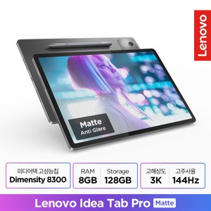 [Lenovo Cetified] Idea Tab Po 12.7 아이디어 탭 프로 Matte 포토리뷰, Wi-Fi, 128GB, 매트 그레이