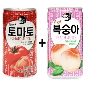 참맑은 토마토 175ml(15캔) + 참맑은 복숭아 175ml(15캔), 30개, 175ml