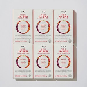 [초고함량 콜라겐 5000mg] 아임오 ABC 콜라겐 6박스 25G 84포, 14포, 350g