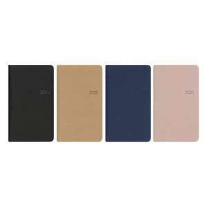 모닝6000 양장수첩PU56 (2025_1면1주) 2025년 스케줄러 수첩 데일리 다이어리, 네이비, 1개