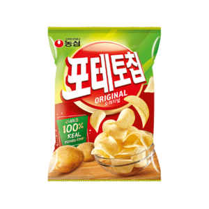 농심 포테토칩 오리지널 중 125g, 4개