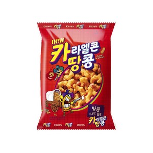 크라운 카라멜콘과땅콩 과자, 46g, 4개