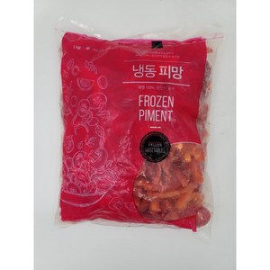 홍피망 냉동 슬라이스 1Kg(1x4cm슬라이스), 1개