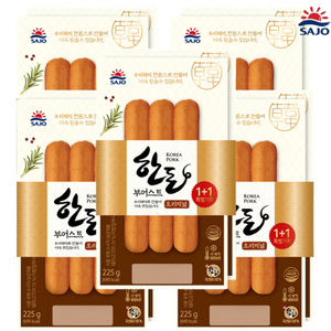 사조대림 한돈 부어스트 450g x5개 소세지 소시지, 5개