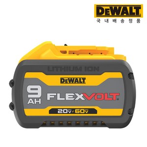 디월트 FLEXVOLT 프리미엄 배터리 DCB609, 본품(추가배터리없음), 1개