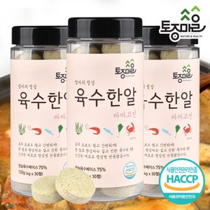 [토종마을] HACCP인증 마마코인 육수한알 30코인 X 3개, 120g