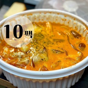 [2인분] 친구들 마라로제떡볶이 푸주 납작당면 소시지 어묵 로제육수 포함, 10개, 900g