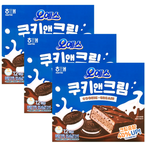 해태제과 오예스 쿠키앤크림, 360g, 3개