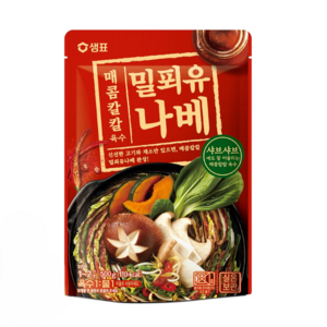 샘표 매콤칼칼 밀푀유나베 육수, 500g, 6개